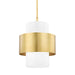 Hudson Valley Canada - One Light Pendant - Corinth - Aged Brass- Union Lighting Luminaires Decor