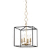 Hudson Valley Canada - Four Light Lantern - Richie - Aged Brass/Black- Union Lighting Luminaires Decor