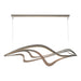 Hubbardton Forge - LED Pendant - Crossing Waves - Dark Smoke- Union Lighting Luminaires Decor