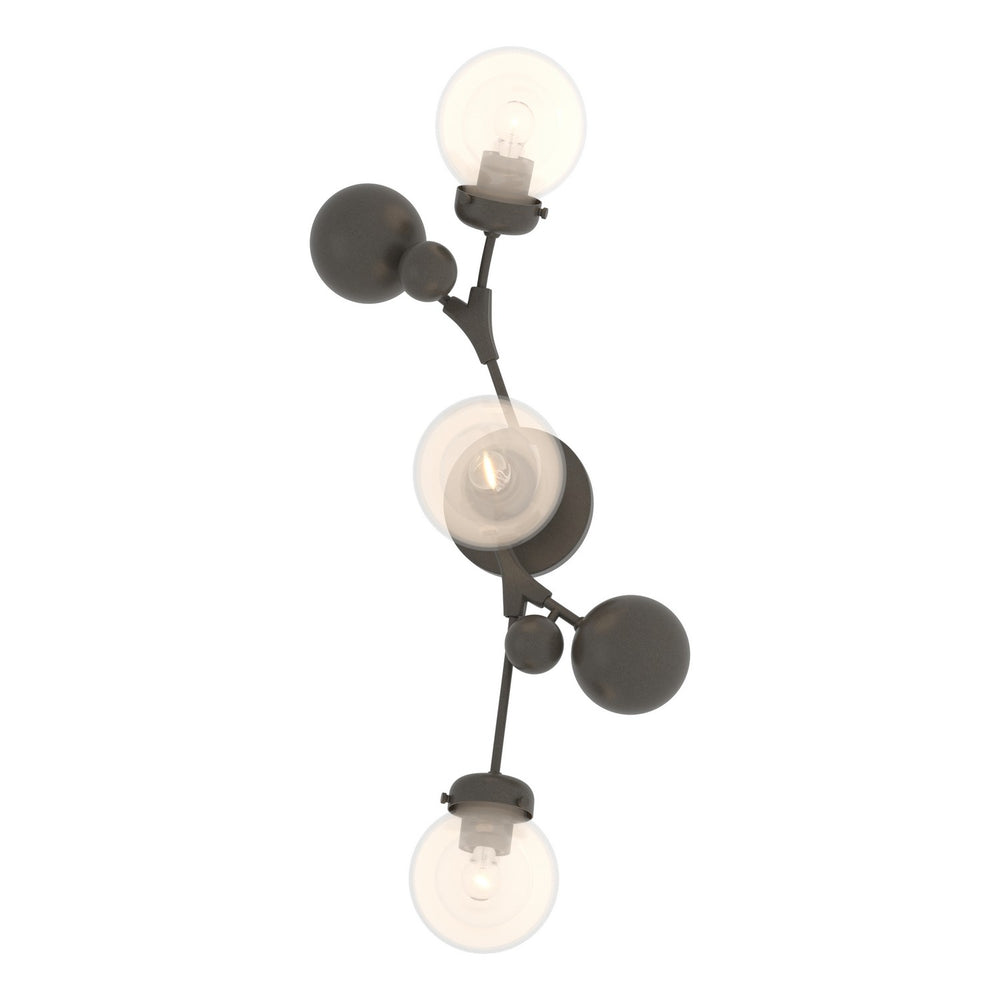 Hubbardton Forge - Three Light Wall Sconce - Sprig - Dark Smoke- Union Lighting Luminaires Decor