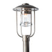 Hubbardton Forge - One Light Outdoor Post Mount - Erlenmeyer - Coastal Dark Smoke- Union Lighting Luminaires Decor