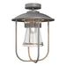 Hubbardton Forge - One Light Outdoor Semi-Flush Mount - Erlenmeyer - Coastal Burnished Steel- Union Lighting Luminaires Decor