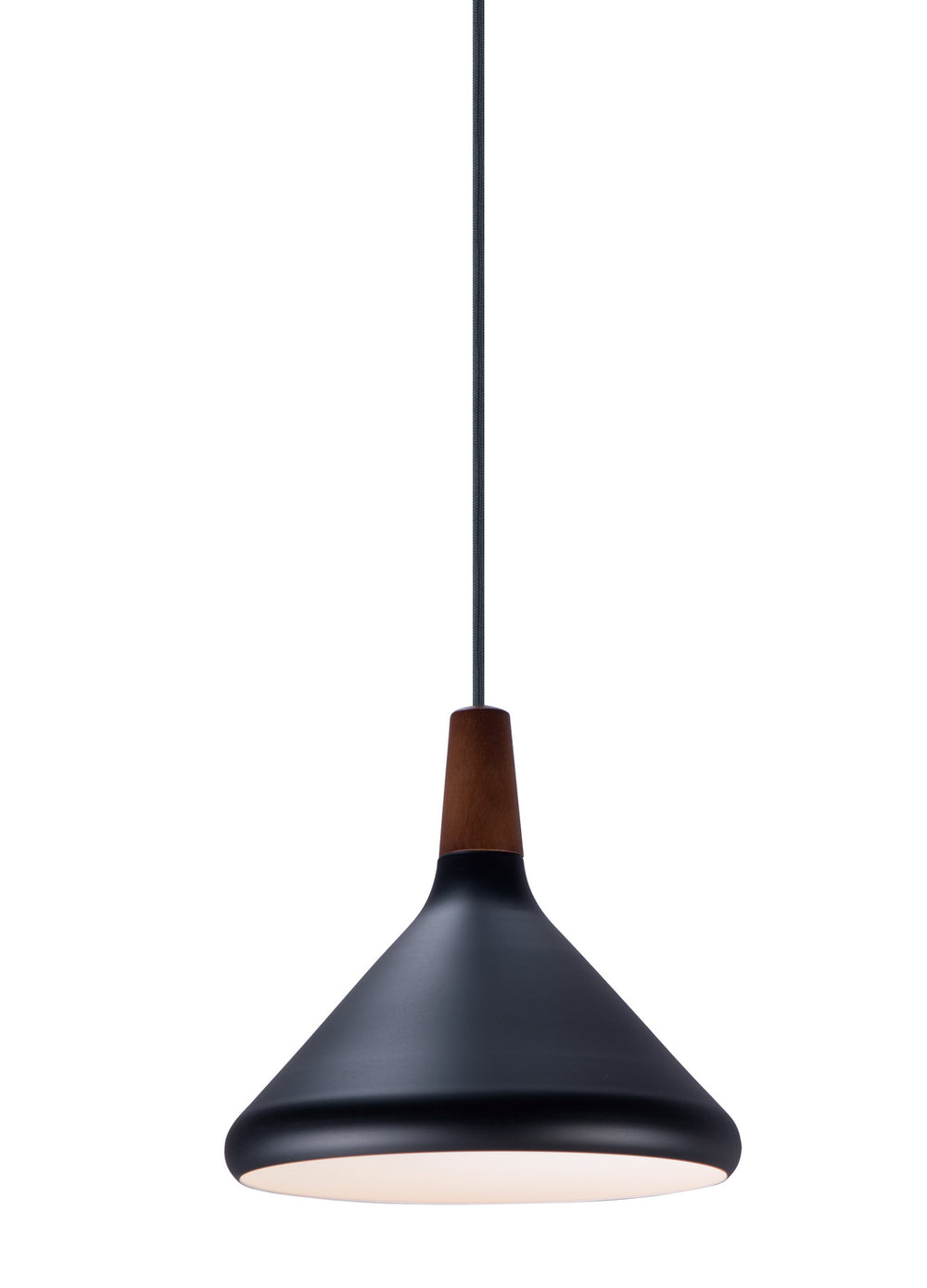 Maxim - One Light Pendant - Nordic - Walnut / Black- Union Lighting Luminaires Decor