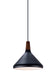 Maxim - One Light Pendant - Nordic - Walnut / Black- Union Lighting Luminaires Decor