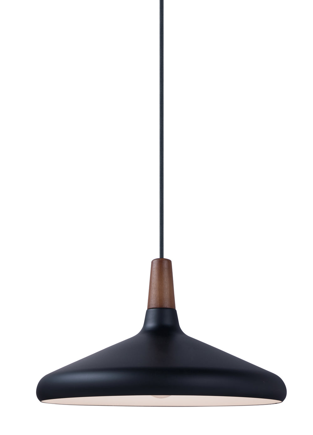 Maxim - One Light Pendant - Nordic - Walnut / Black- Union Lighting Luminaires Decor