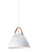 Maxim - One Light Pendant - Nordic - Tan Leather / White- Union Lighting Luminaires Decor