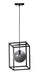 Maxim - LED Pendant - Fluid - Black / Polished Chrome- Union Lighting Luminaires Decor