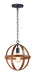 Maxim - One Light Pendant - Compass - Antique Pecan / Black- Union Lighting Luminaires Decor