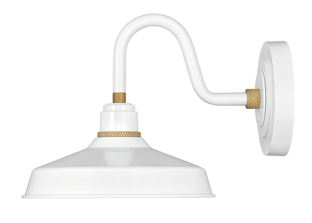 Hinkley Canada - LED Barn Light - Foundry Classic - Gloss White- Union Lighting Luminaires Decor