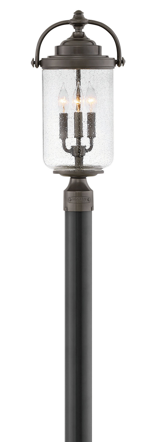 Hinkley Canada - LED Post Top or Pier Mount Lantern - Willoughby - Oil Rubbed Bronze- Union Lighting Luminaires Decor