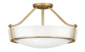 Hinkley Canada - LED Semi-Flush Mount - Hathaway - Heritage Brass- Union Lighting Luminaires Decor