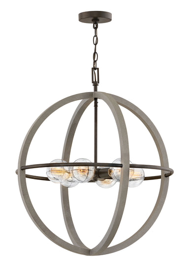 Hinkley Canada - LED Chandelier - Bodie - Dark Cement- Union Lighting Luminaires Decor