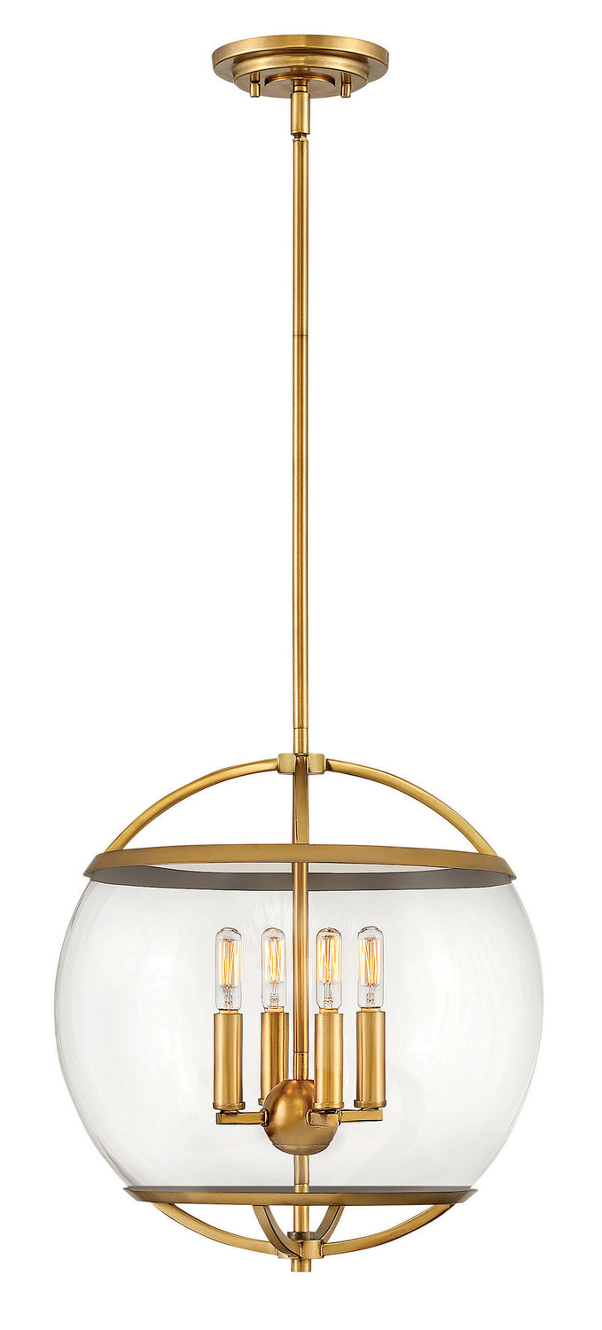 Hinkley Canada - LED Pendant - Calvin - Heritage Brass- Union Lighting Luminaires Decor