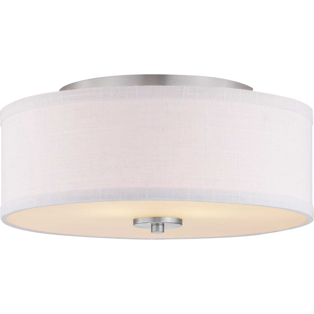 Progress Canada - Two Light Flush Mount - Inspire - Brushed Nickel- Union Lighting Luminaires Decor