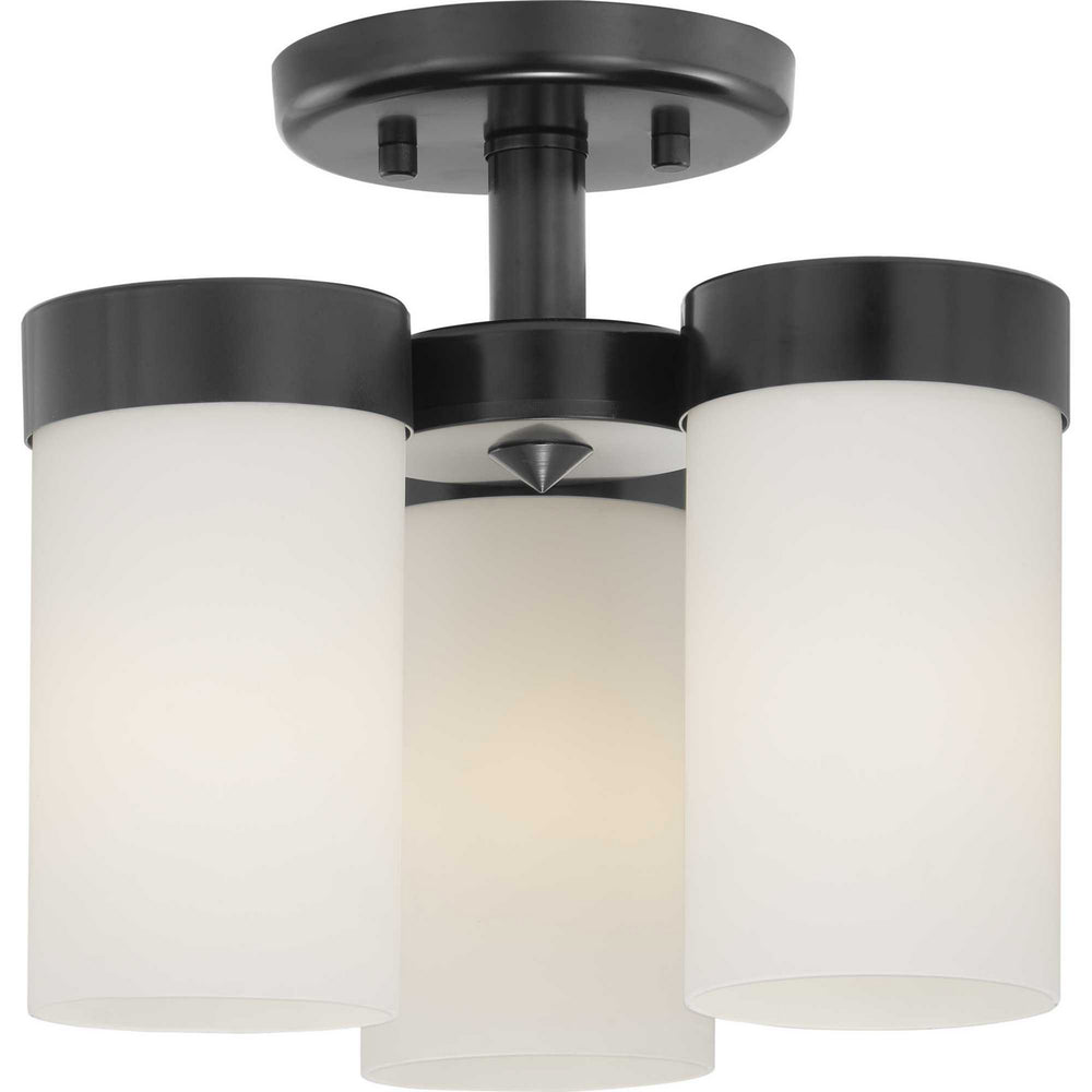 Progress Canada - Three Light Flush Mount - Elevate - Black- Union Lighting Luminaires Decor