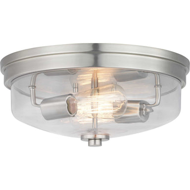 Progress Canada - Two Light Flush Mount - Blakely - Brushed Nickel- Union Lighting Luminaires Decor