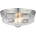 Progress Canada - Two Light Flush Mount - Blakely - Brushed Nickel- Union Lighting Luminaires Decor
