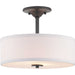 Progress Canada - Two Light Semi-Flush Mount - Inspire - Graphite- Union Lighting Luminaires Decor