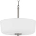 Progress Canada - Two Light Semi-Flush Convertible - Tobin - Brushed Nickel- Union Lighting Luminaires Decor