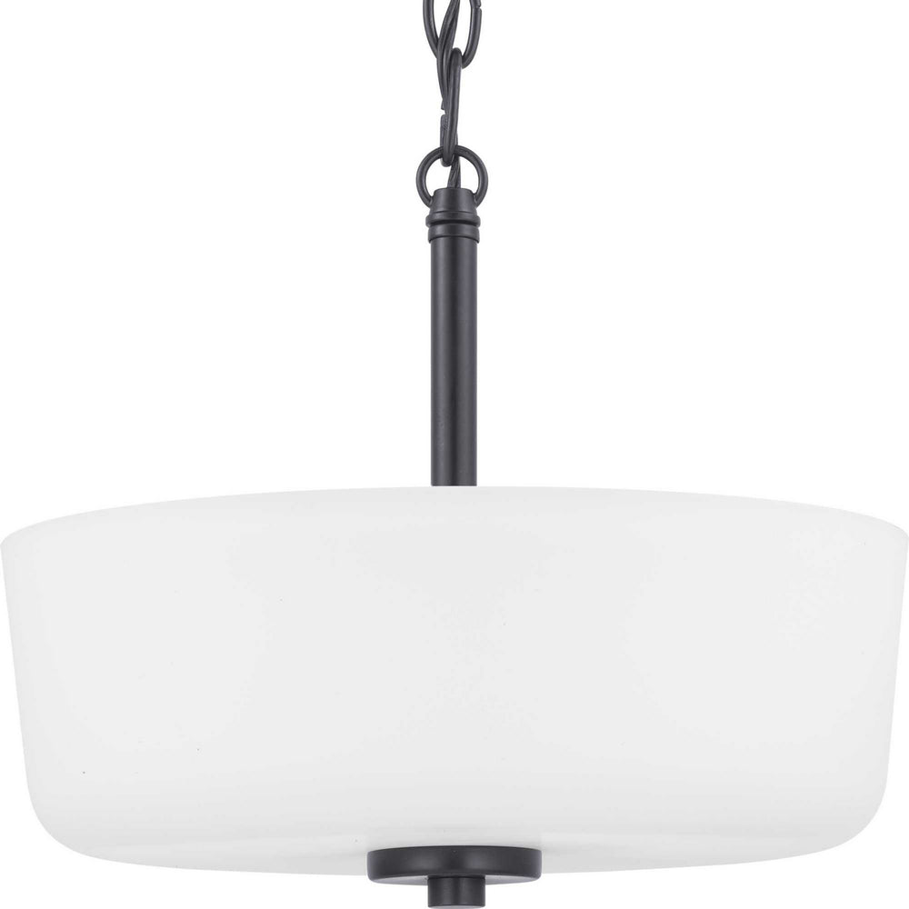 Progress Canada - Two Light Semi-Flush Convertible - Tobin - Black- Union Lighting Luminaires Decor