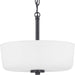 Progress Canada - Two Light Semi-Flush Convertible - Tobin - Black- Union Lighting Luminaires Decor