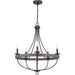 Progress Canada - Five Light Chandelier - Gulliver - Graphite- Union Lighting Luminaires Decor