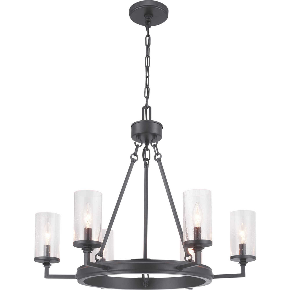 Progress Canada - Six Light Chandelier - Gresham - Graphite- Union Lighting Luminaires Decor