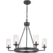 Progress Canada - Six Light Chandelier - Gresham - Graphite- Union Lighting Luminaires Decor