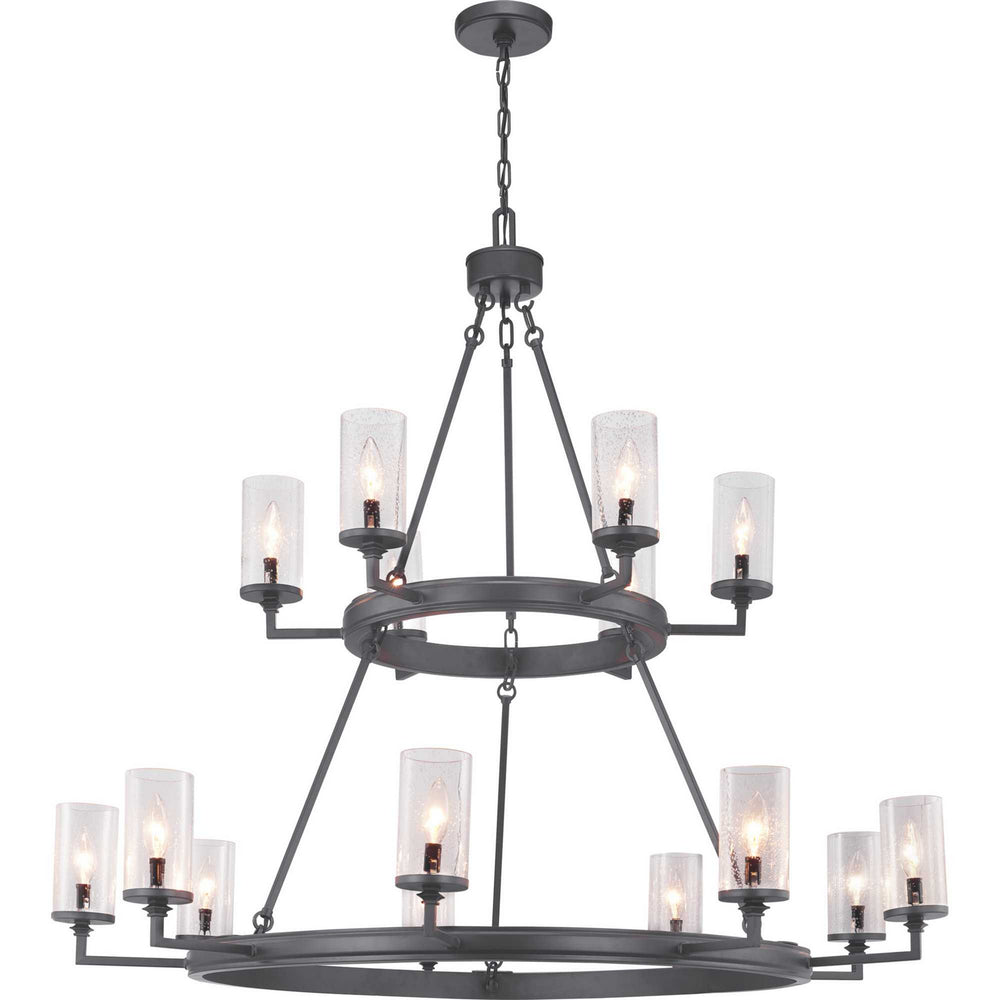 Progress Canada - 15 Light Chandelier - Gresham - Graphite- Union Lighting Luminaires Decor