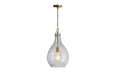Capital Lighting - One Light Pendant - Rabun - Patinaed Brass- Union Lighting Luminaires Decor