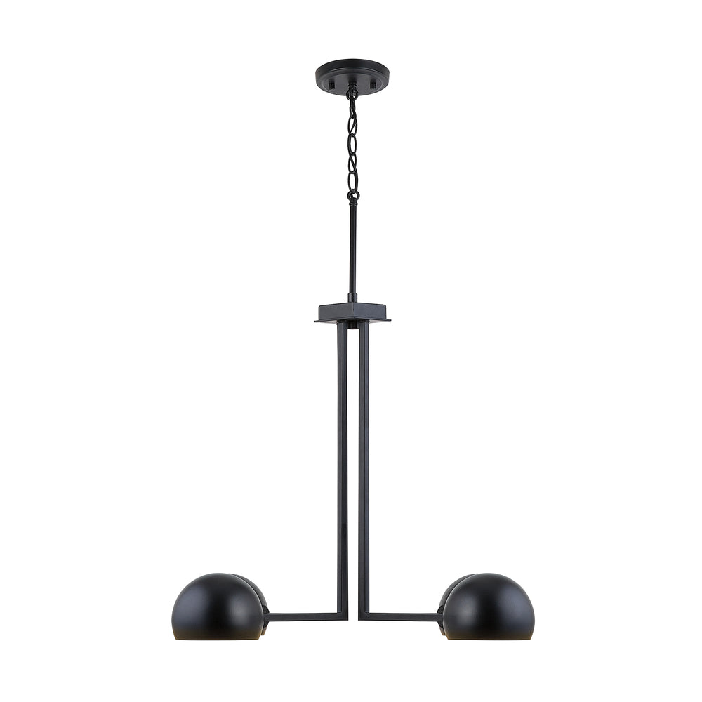 Capital Lighting - Four Light Chandelier - Hadley - Matte Black- Union Lighting Luminaires Decor