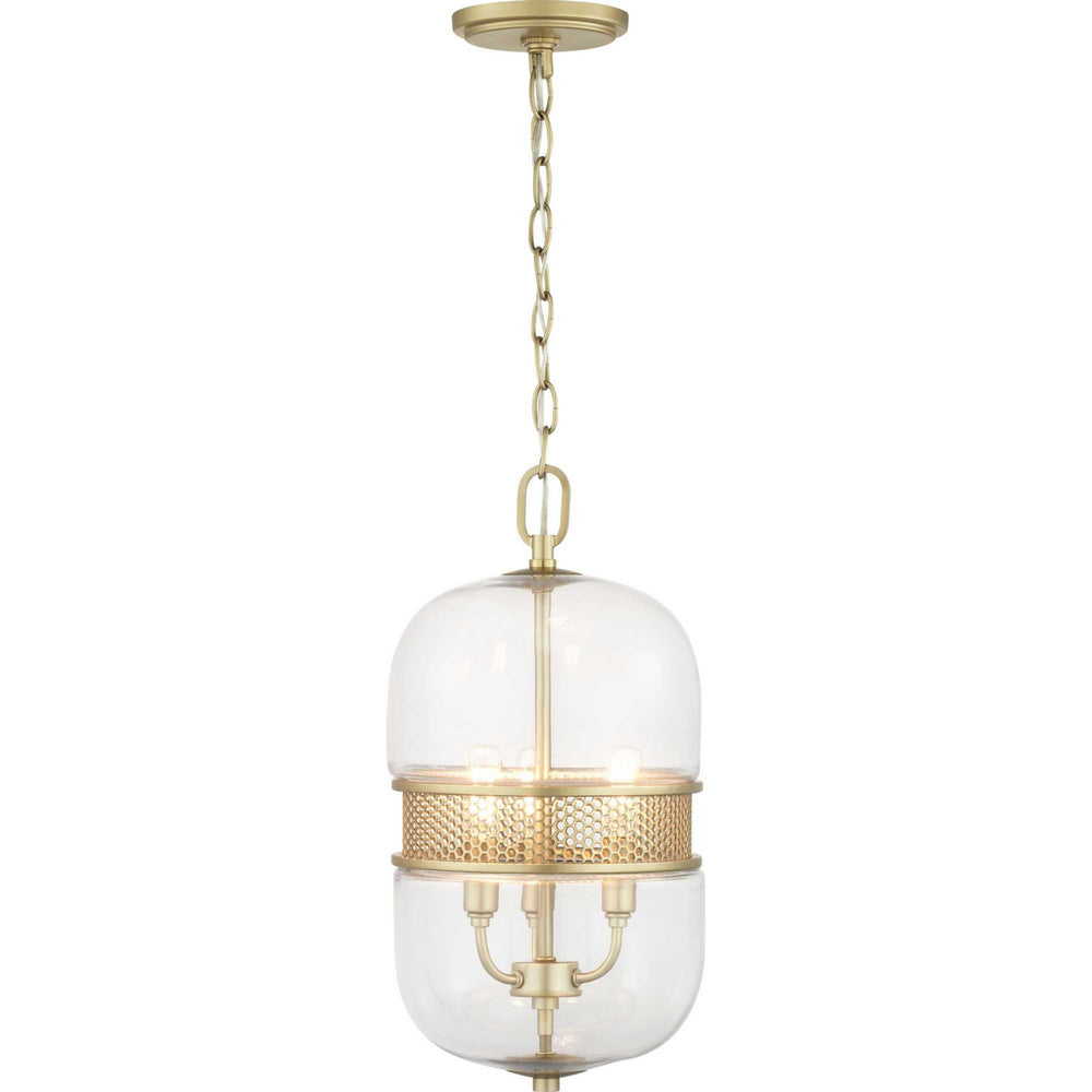Progress Canada - Three Light Pendant - Cayce - Vintage Gold- Union Lighting Luminaires Decor