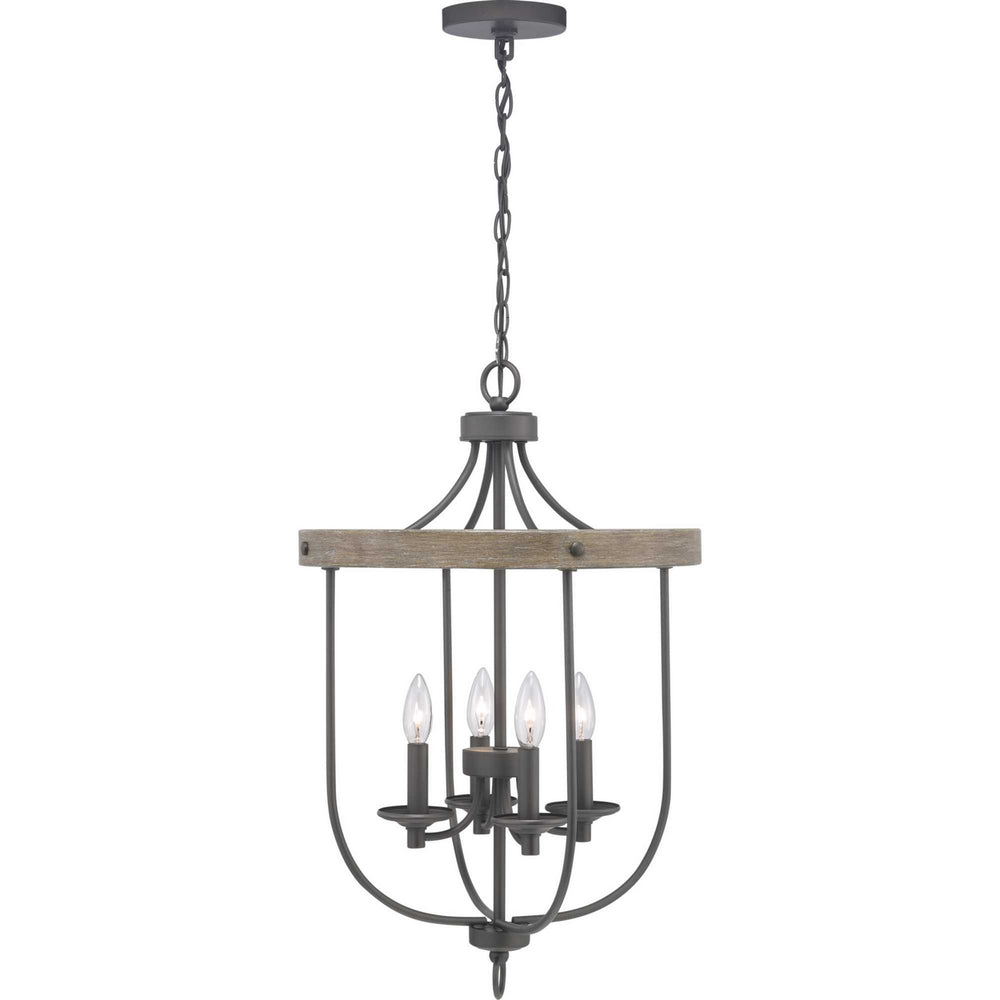 Progress Canada - Four Light Foyer Pendant - Gulliver - Graphite- Union Lighting Luminaires Decor