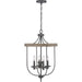 Progress Canada - Four Light Foyer Pendant - Gulliver - Graphite- Union Lighting Luminaires Decor