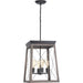 Progress Canada - Four Light Foyer Pendant - Briarwood - Antique Bronze- Union Lighting Luminaires Decor