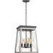 Progress Canada - Four Light Foyer Pendant - Briarwood - Graphite- Union Lighting Luminaires Decor