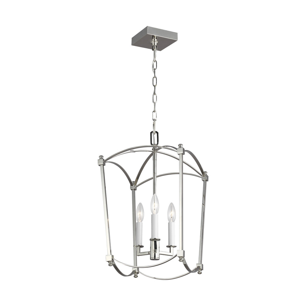 Visual Comfort Studio Canada - Three Light Lantern - Thayer - Polished Nickel- Union Lighting Luminaires Decor