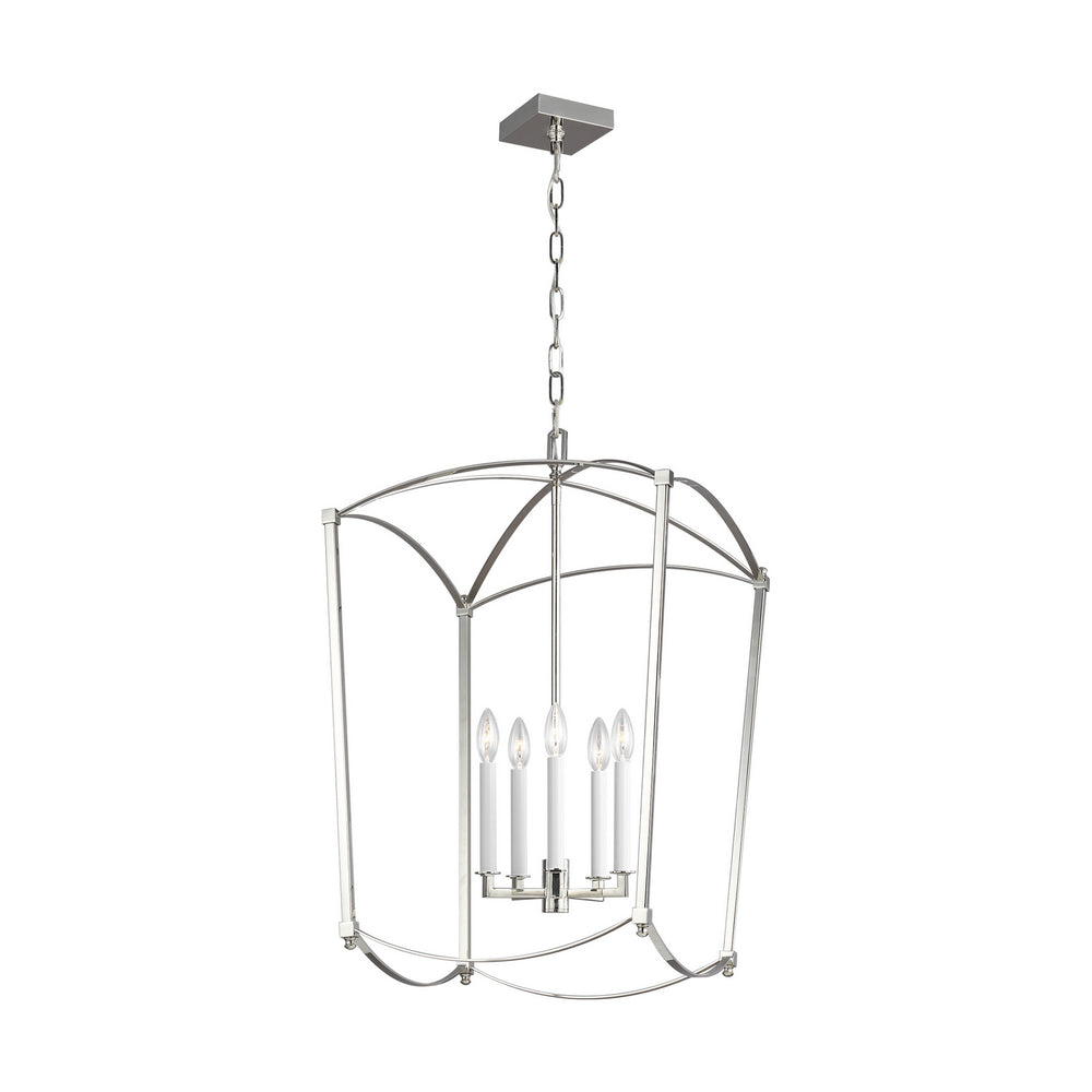 Visual Comfort Studio Canada - Five Light Lantern - Thayer - Polished Nickel- Union Lighting Luminaires Decor