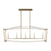 Visual Comfort Studio Canada - Five Light Linear Chandelier - Thayer - Antique Gild- Union Lighting Luminaires Decor