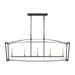 Visual Comfort Studio Canada - Five Light Linear Chandelier - Thayer - Smith Steel- Union Lighting Luminaires Decor