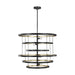Generation Lighting Canada - Five Light Chandelier - Celeste - Aged Iron- Union Lighting Luminaires Decor