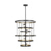 Generation Lighting Canada - Eight Light Chandelier - Celeste - Aged Iron- Union Lighting Luminaires Decor