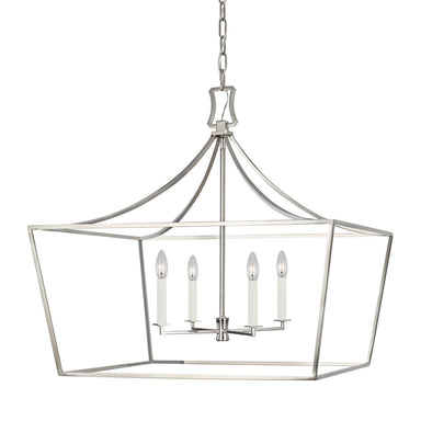 Visual Comfort Studio Canada - Four Light Lantern - Southold - Polished Nickel- Union Lighting Luminaires Decor