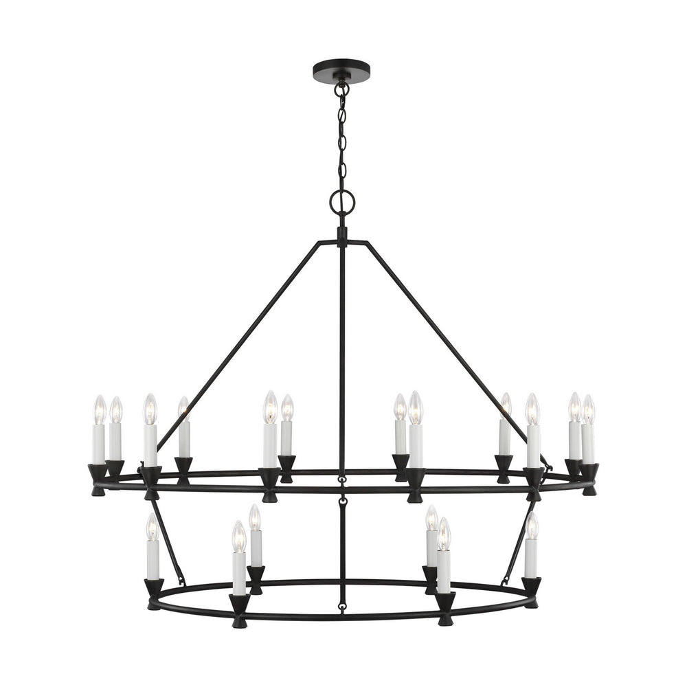 Visual Comfort Studio Canada - 18 Light Chandelier - Keystone - Aged Iron- Union Lighting Luminaires Decor