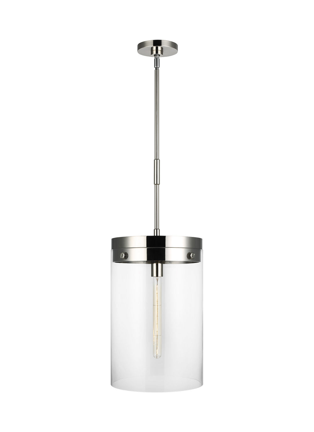 Visual Comfort Studio Canada - One Light Pendant - Garrett - Polished Nickel- Union Lighting Luminaires Decor