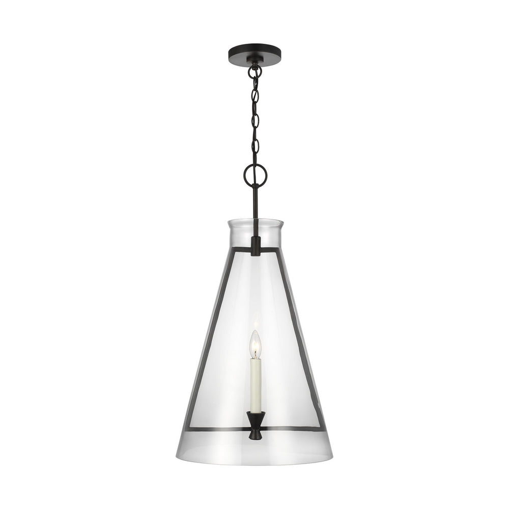 Visual Comfort Studio Canada - One Light Pendant - Keystone - Aged Iron- Union Lighting Luminaires Decor