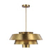Visual Comfort Studio Canada - One Light Pendant - Brisbin - Burnished Brass- Union Lighting Luminaires Decor