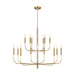 Visual Comfort Studio Canada - 15 Light Chandelier - Brianna - Burnished Brass- Union Lighting Luminaires Decor