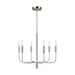 Visual Comfort Studio Canada - Six Light Chandelier - Brianna - Polished Nickel- Union Lighting Luminaires Decor