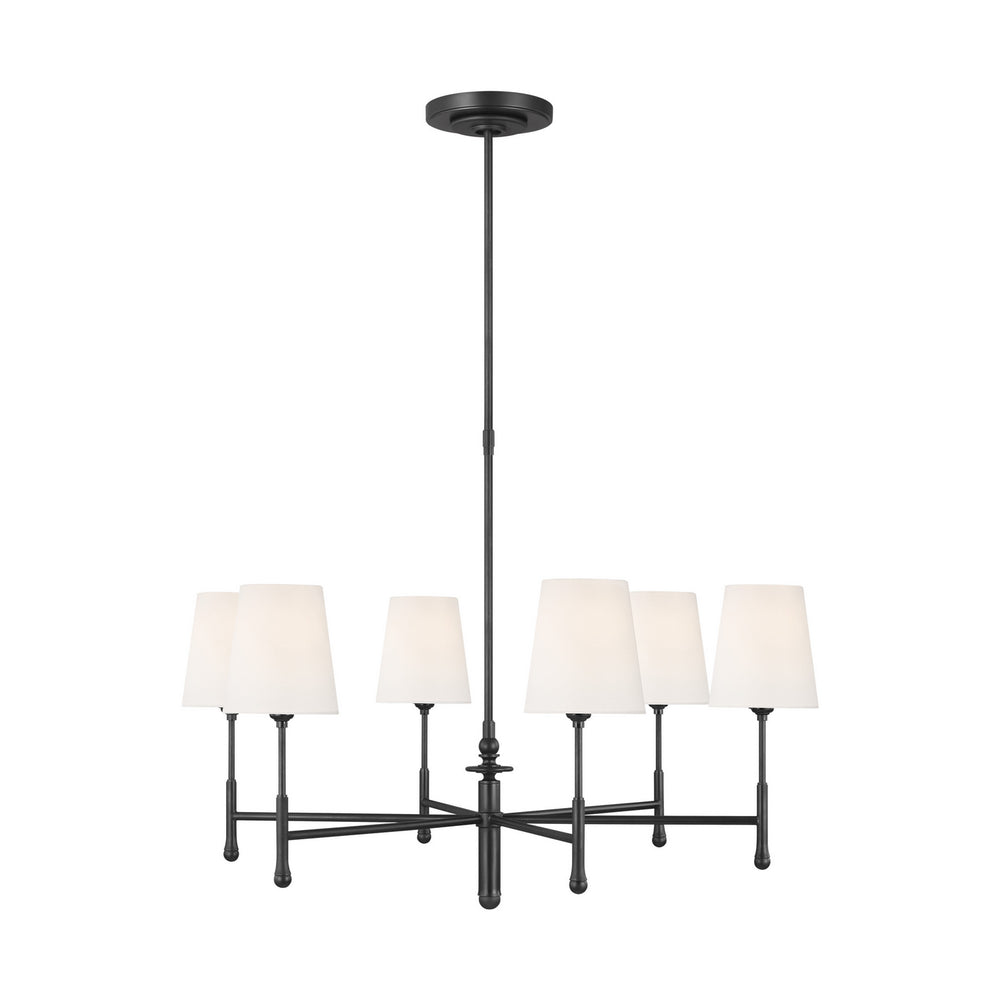 Visual Comfort Studio Canada - Six Light Chandelier - Capri - Aged Iron- Union Lighting Luminaires Decor